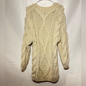Vintage Oversized Cozy Cable Knit Sweater